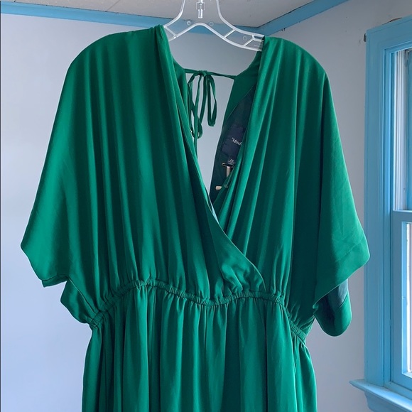 Green Wrap Jumpsuit - Picture 2 of 5